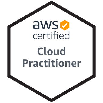 AWS Certified Cloud Practitioner badge